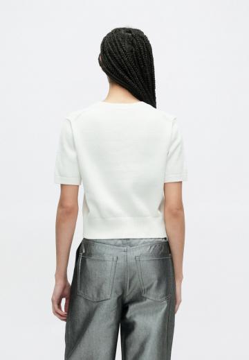 Пуловер с коротким рукавом