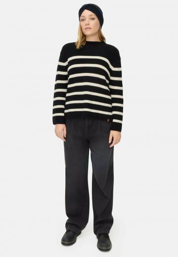 Пуловер в полоску