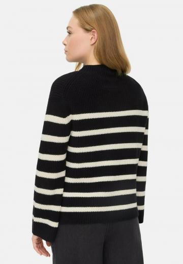 Пуловер в полоску