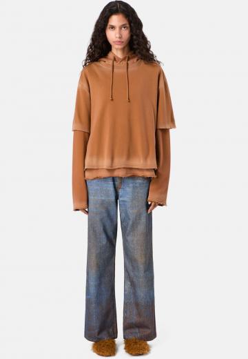 Пуловер с капюшоном