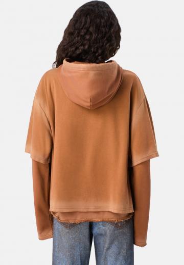 Пуловер с капюшоном