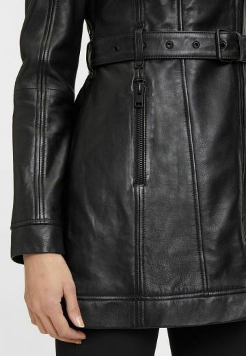 Кожаное пальто