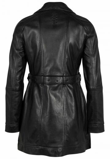 Кожаное пальто