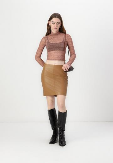 Кожаная юбка