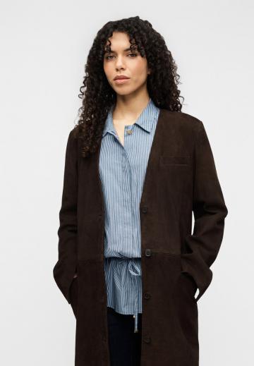 Кожаное пальто