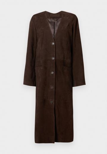 Кожаное пальто