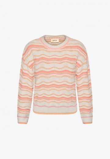 Пуловер в полоску