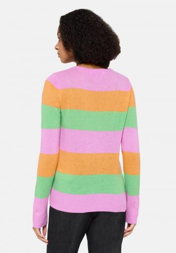 Пуловер в полоску