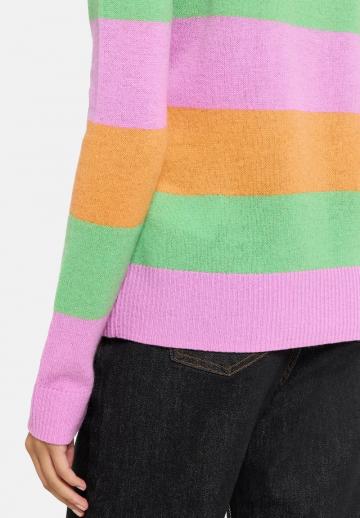 Пуловер в полоску