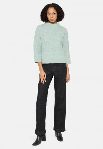 Пуловер с рукавом три четверти