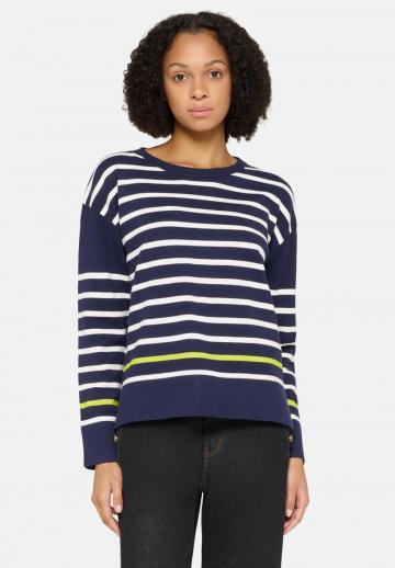 Пуловер в полоску