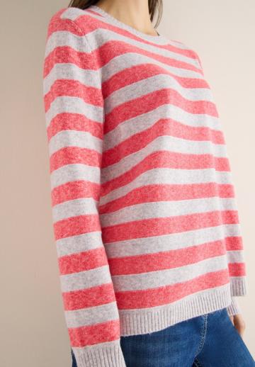 Пуловер в полоску