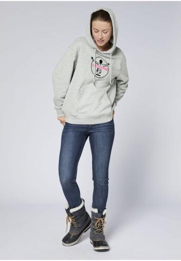 Пуловер с капюшоном