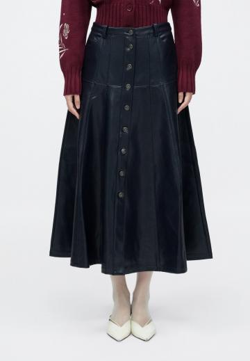 Кожаная юбка