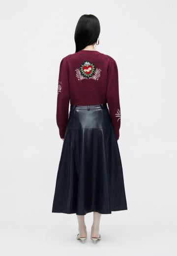 Кожаная юбка