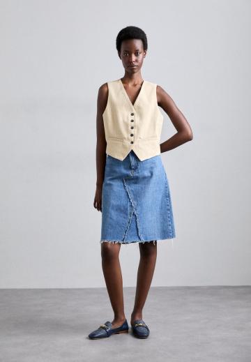 Джинсовая жилетка