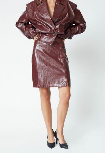 Кожаная юбка