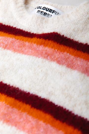 Пуловер в полоску