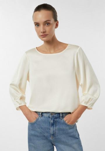 Атласная блузка