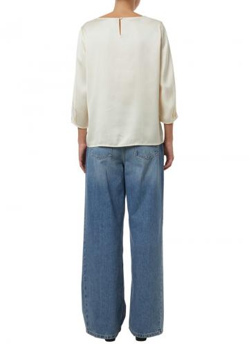 Атласная блузка