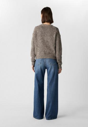 Жаккардовая вязаная кофта