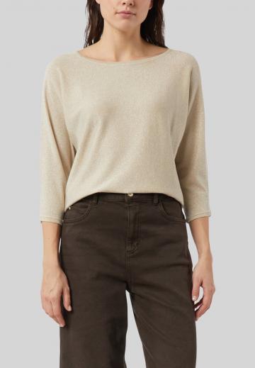 Пуловер с рукавом три четверти