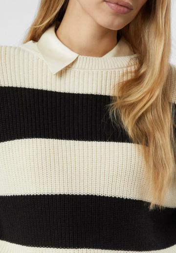 Пуловер в полоску