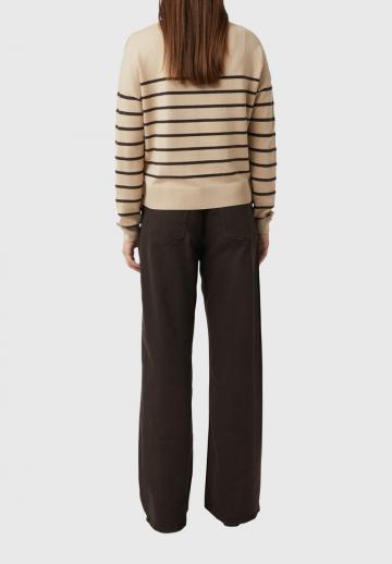 Пуловер в полоску