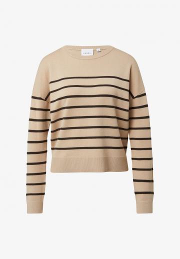 Пуловер в полоску