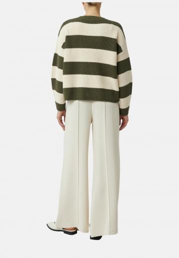 Пуловер в полоску