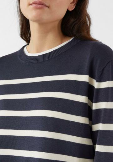Пуловер в полоску