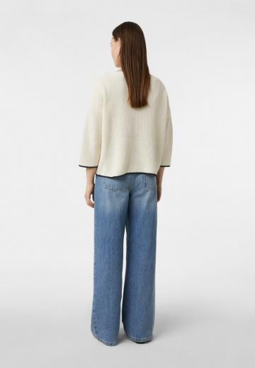 Пуловер с рукавом три четверти