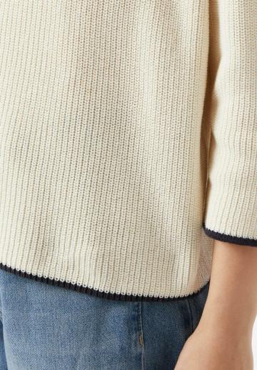 Пуловер с рукавом три четверти