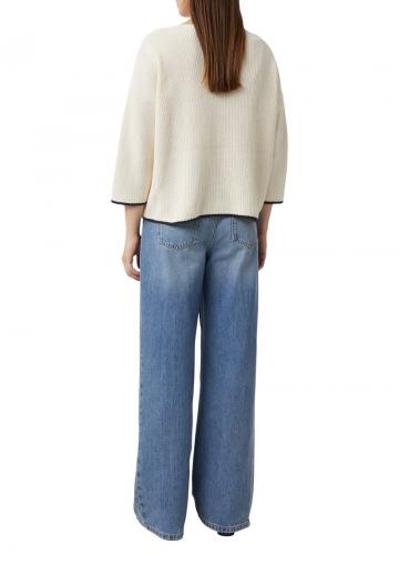 Пуловер с рукавом три четверти