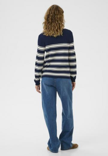 Пуловер в полоску