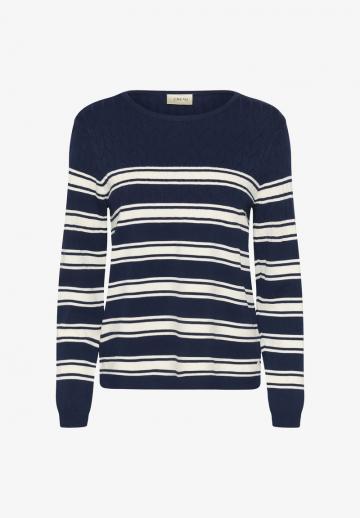 Пуловер в полоску
