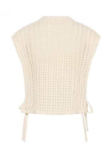 Пуловер без рукавов