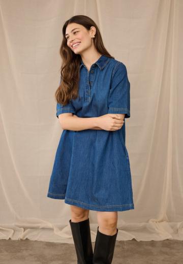 Джинсовое платье