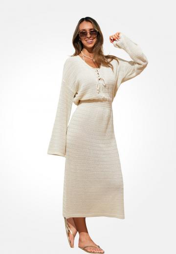 Вязаное платье