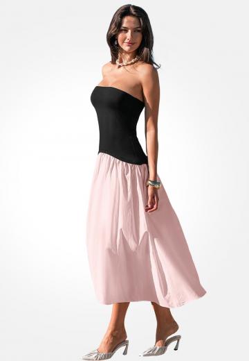 Платье без бретелек