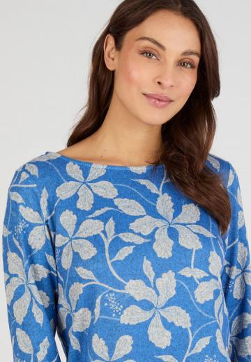 Пуловер с рукавом три четверти