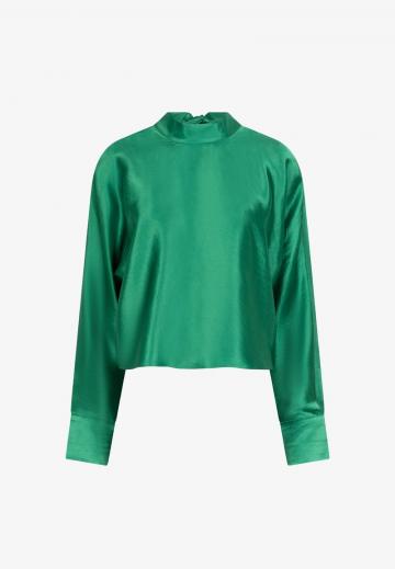 Атласная блузка