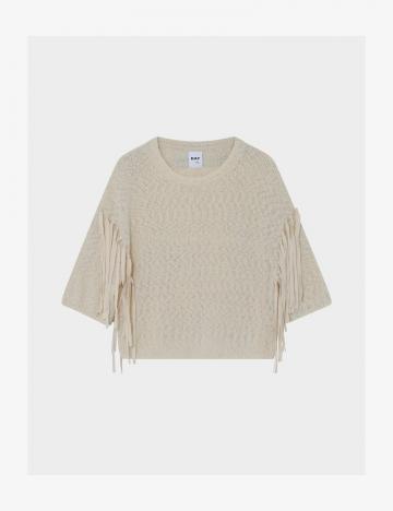 Пуловер с рукавом три четверти