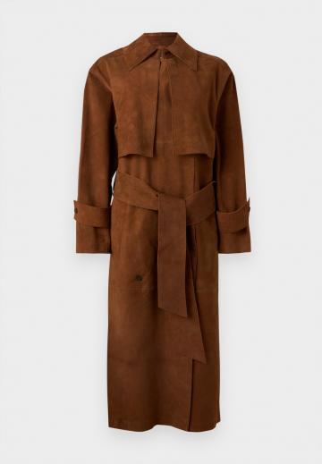 Пальто из искусственной кожи