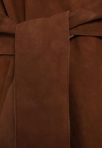 Пальто из искусственной кожи