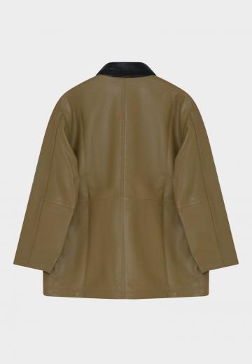 Пальто из искусственной кожи