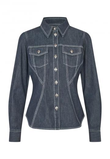 Джинсовая блузка