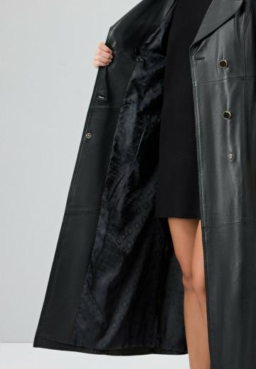 Кожаное пальто