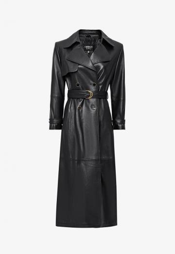 Кожаное пальто