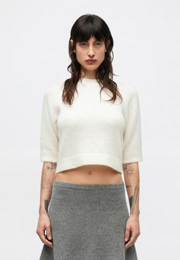 Пуловер с коротким рукавом